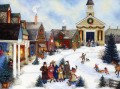 Noël en chantant dans les enfants du village
